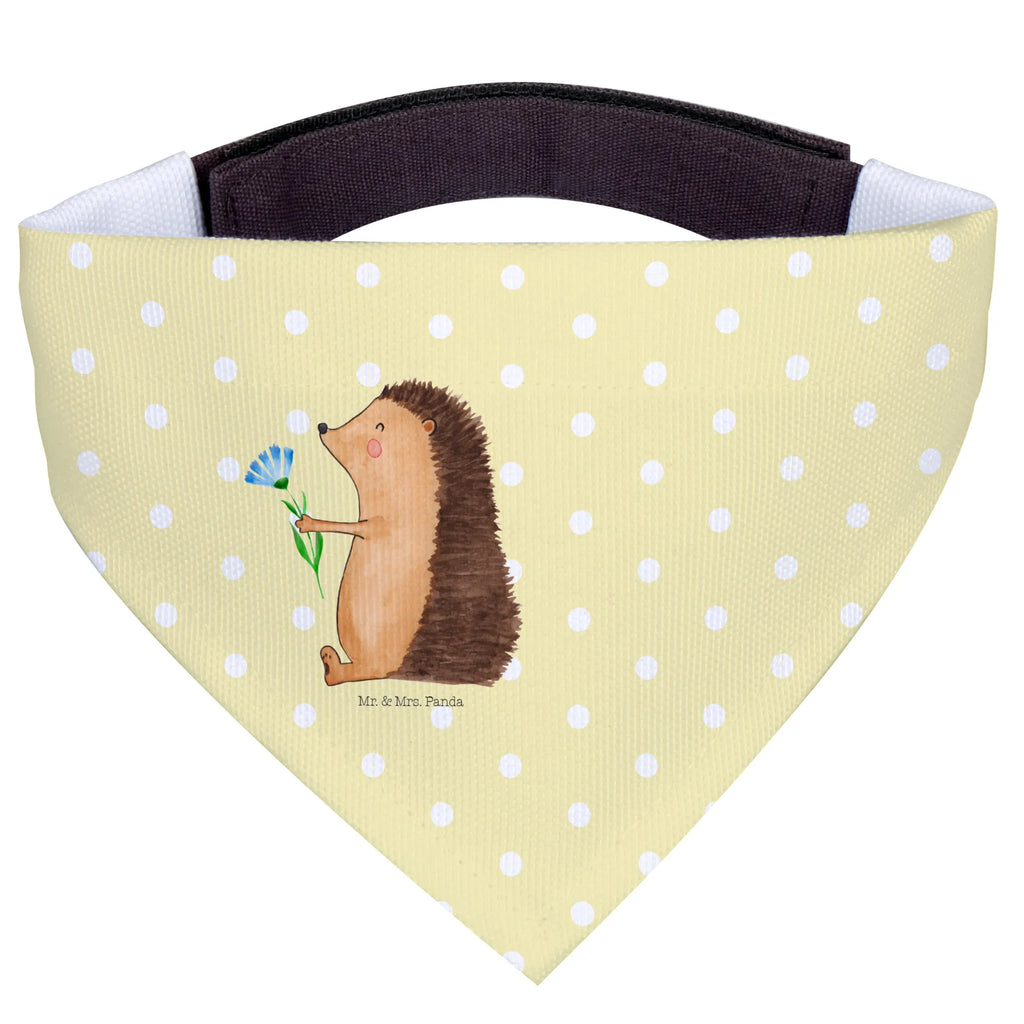 Hundehalstuch Igel Blumen Hunde, Halstuch, Tuch, kleine Hunde, klein, Hundehalstuch, Tiermotive, Gute Laune, lustige Sprüche, Tiere, Besuch, Krankheit, Genesungswünsche, Krankenhaus, Igel, krank, Gute Besserung