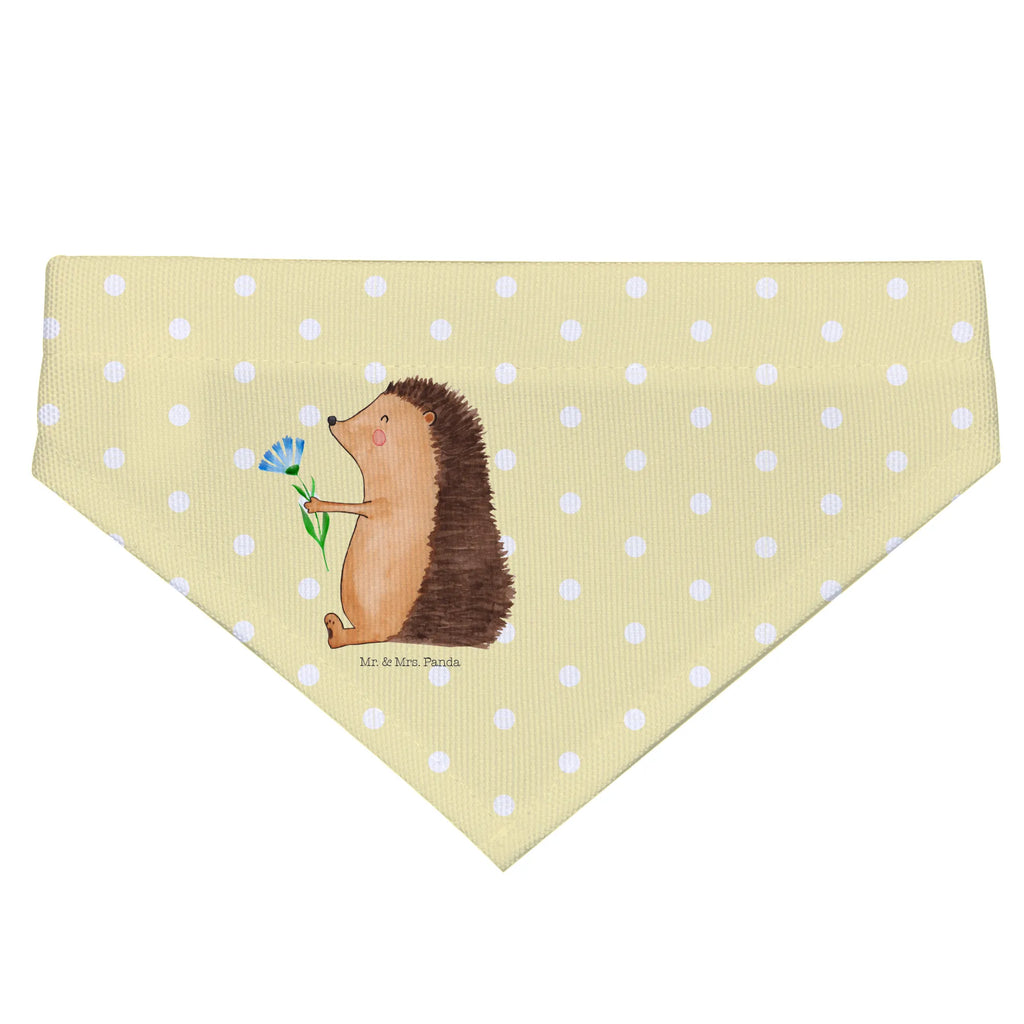 Hundehalstuch Igel Blumen Hunde, Halstuch, Tuch, kleine Hunde, klein, Hundehalstuch, Tiermotive, Gute Laune, lustige Sprüche, Tiere, Besuch, Krankheit, Genesungswünsche, Krankenhaus, Igel, krank, Gute Besserung