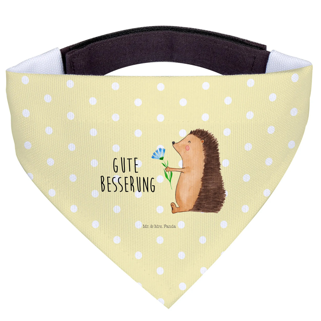 Hundehalstuch Igel Blumen Hunde, Halstuch, Tuch, kleine Hunde, klein, Hundehalstuch, Tiermotive, Gute Laune, lustige Sprüche, Tiere, Besuch, Krankheit, Genesungswünsche, Krankenhaus, Igel, krank, Gute Besserung