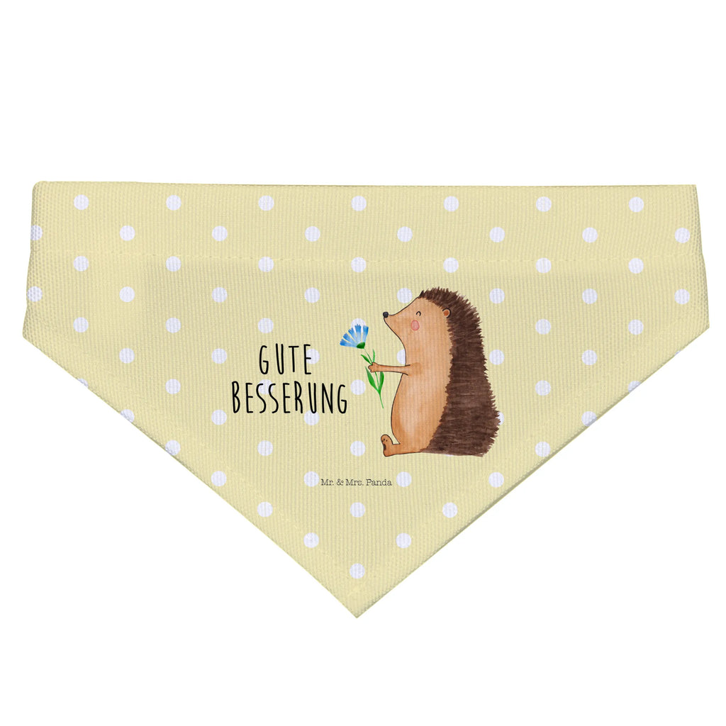 Hundehalstuch Igel Blumen Hunde, Halstuch, Tuch, kleine Hunde, klein, Hundehalstuch, Tiermotive, Gute Laune, lustige Sprüche, Tiere, Besuch, Krankheit, Genesungswünsche, Krankenhaus, Igel, krank, Gute Besserung