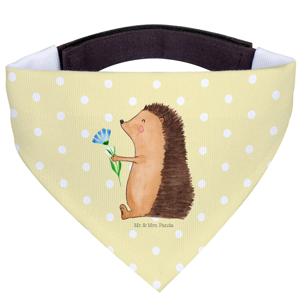 Hundehalstuch Igel Blumen Hunde, Halstuch, Tuch, kleine Hunde, klein, Hundehalstuch, Tiermotive, Gute Laune, lustige Sprüche, Tiere, Besuch, Krankheit, Genesungswünsche, Krankenhaus, Igel, krank, Gute Besserung