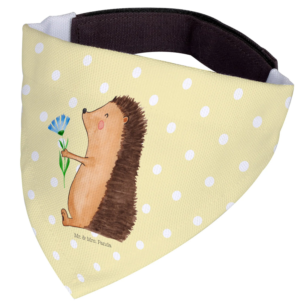 Hundehalstuch Igel Blumen Hunde, Halstuch, Tuch, kleine Hunde, klein, Hundehalstuch, Tiermotive, Gute Laune, lustige Sprüche, Tiere, Besuch, Krankheit, Genesungswünsche, Krankenhaus, Igel, krank, Gute Besserung