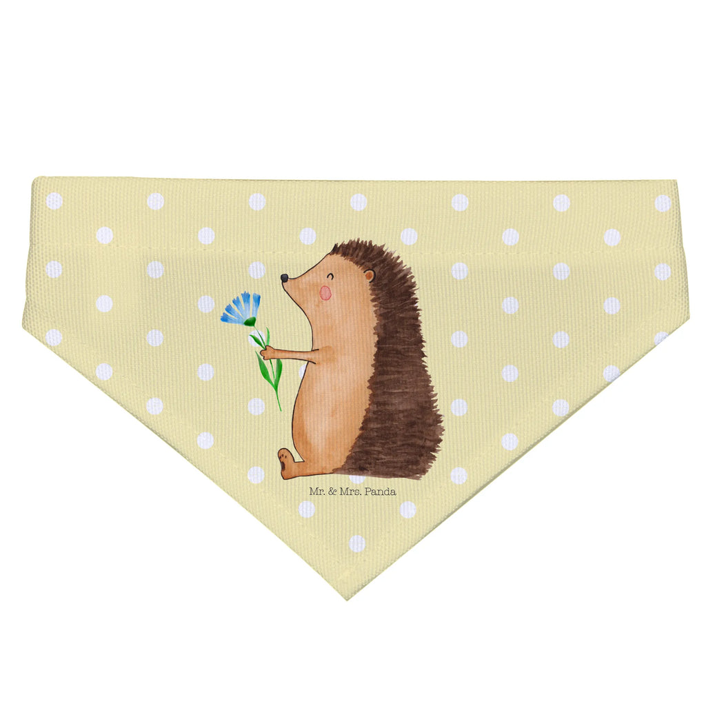 Hundehalstuch Igel Blumen Hunde, Halstuch, Tuch, kleine Hunde, klein, Hundehalstuch, Tiermotive, Gute Laune, lustige Sprüche, Tiere, Besuch, Krankheit, Genesungswünsche, Krankenhaus, Igel, krank, Gute Besserung