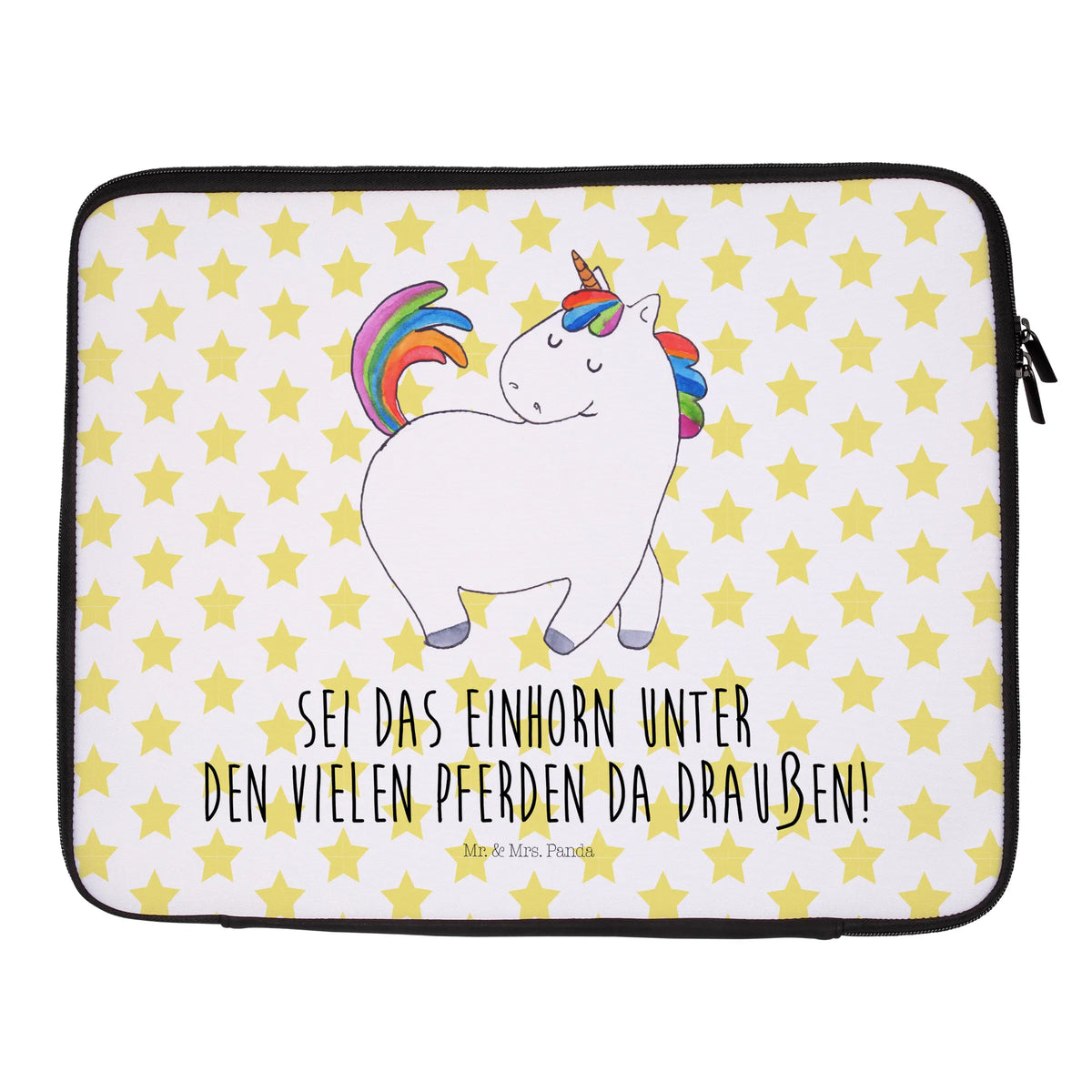 Notebook Tasche Einhorn Stolzieren Notebook Tasche, Laptop, Computertasche, Tasche, Notebook-Tasche, Notebook-Reisehülle, Notebook Schutz, Einhorn, Einhörner, Einhorn Deko, Pegasus, Unicorn, stolz, anders, bunt, Pferd, Reiter, Reiten, Freundin, Geschenk