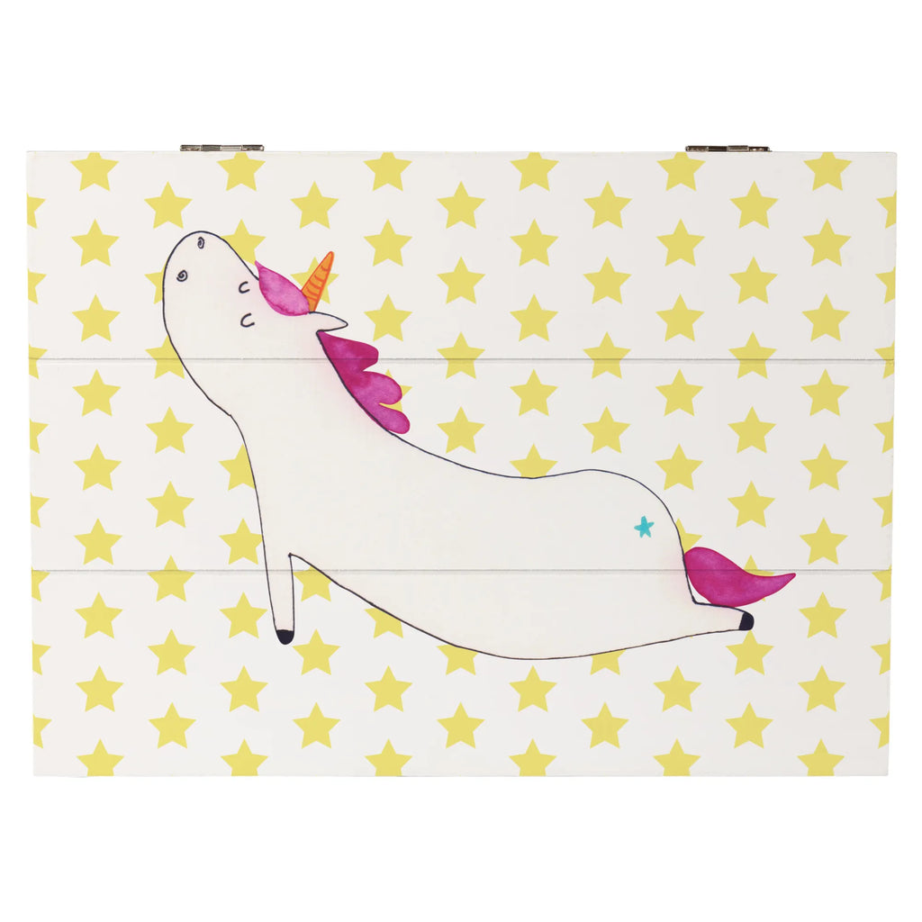 Skrzynia drewniana jednorożec joga Geschenkbox, Geschenkdose, Schatulle, XXL, Erinnerungskiste, Erinnerungsbox, Kiste, Truhe, Schatzkiste, Dekokiste, Aufbewahrungsbox, Holzkiste, Einhorn, Einhörner, Einhorn Deko, Unicorn, Achtsamkeit, Joga, süß, Namaste, Entspannung, Yogamatte, witzig, Yoga, Sport, lustig