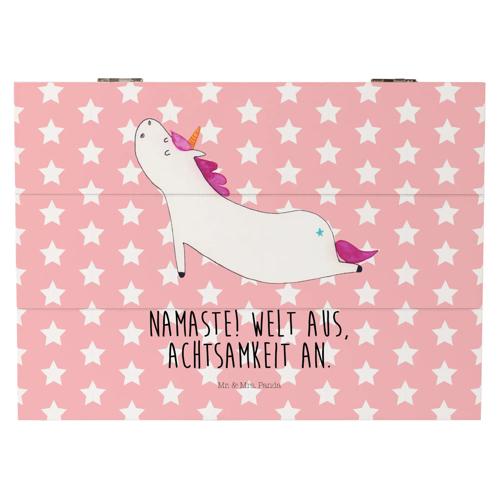 Skrzynia drewniana jednorożec joga Geschenkbox, Geschenkdose, Schatulle, XXL, Erinnerungskiste, Erinnerungsbox, Kiste, Truhe, Schatzkiste, Dekokiste, Aufbewahrungsbox, Holzkiste, Einhorn, Einhörner, Einhorn Deko, Unicorn, Achtsamkeit, Joga, süß, Namaste, Entspannung, Yogamatte, witzig, Yoga, Sport, lustig