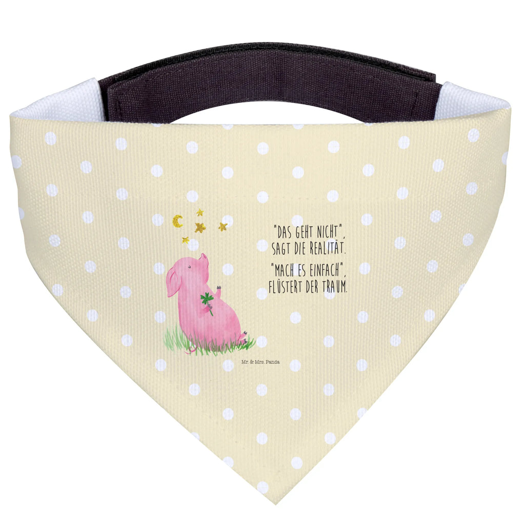 Hundehalstuch Schwein Glück Kleine Hunde, Hunde, Tuch, Hundehalstuch, Halstuch, Lustige Sprüche, Tiere, Tiermotive, Gute Laune, Glücksbringer, Träume, Ziele, Motivation, Sernchen, Sterne, Glücksschwein. Glück, Schweinchen, Schwein