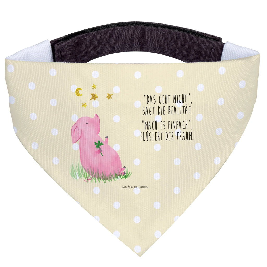 Hundehalstuch Schwein Glück Kleine Hunde, Hunde, Tuch, Hundehalstuch, Halstuch, Lustige Sprüche, Tiere, Tiermotive, Gute Laune, Glücksbringer, Träume, Ziele, Motivation, Sernchen, Sterne, Glücksschwein. Glück, Schweinchen, Schwein