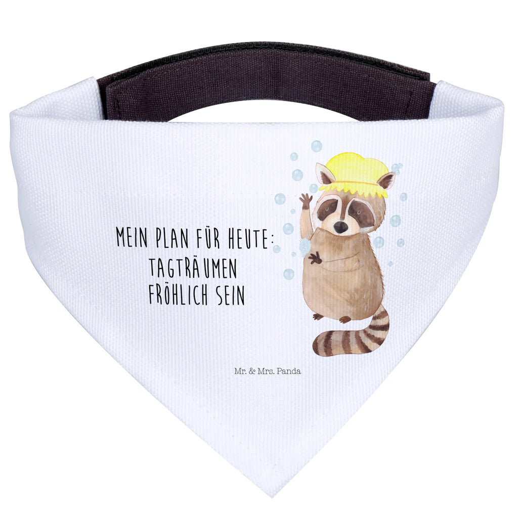 Hundehalstuch Waschbär Tuch, Hundehalstuch, klein, Hunde, kleine Hunde, Halstuch, Tiermotive, Gute Laune, lustige Sprüche, Tiere, Fröhlich, Waschbär, waschen, Plan, Seifenblasen, Tagträumen