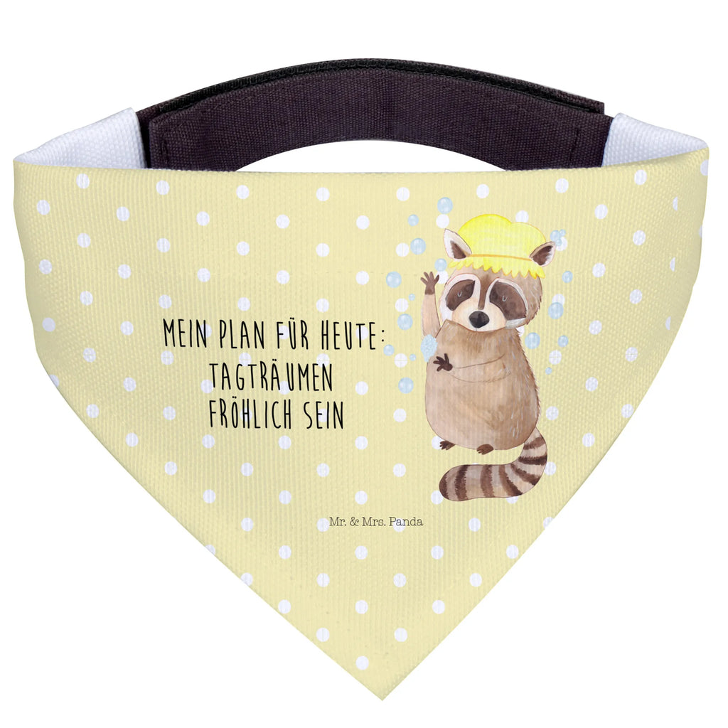 Hundehalstuch Waschbär Tuch, Hundehalstuch, klein, Hunde, kleine Hunde, Halstuch, Tiermotive, Gute Laune, lustige Sprüche, Tiere, Fröhlich, Waschbär, waschen, Plan, Seifenblasen, Tagträumen