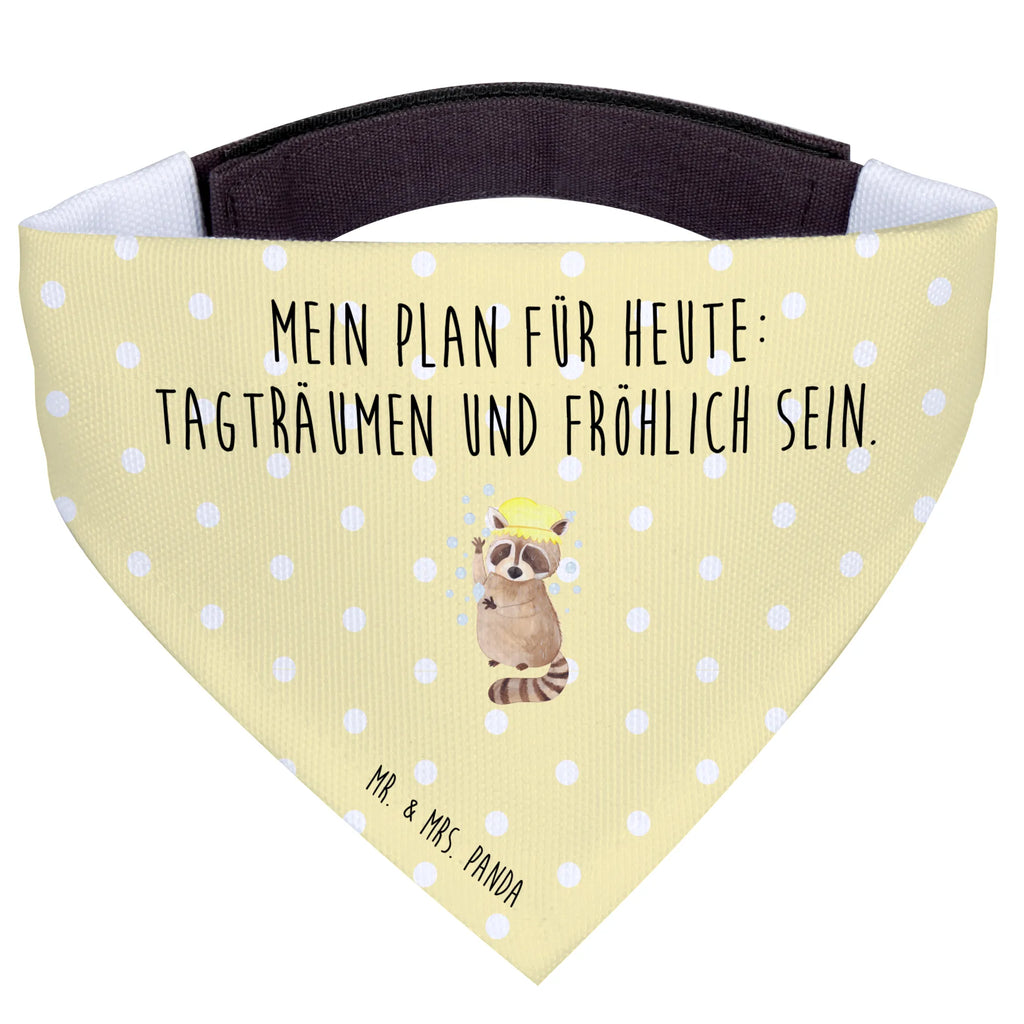 Hundehalstuch Waschbär Tuch, Hundehalstuch, klein, Hunde, kleine Hunde, Halstuch, Tiermotive, Gute Laune, lustige Sprüche, Tiere, Fröhlich, Waschbär, waschen, Plan, Seifenblasen, Tagträumen