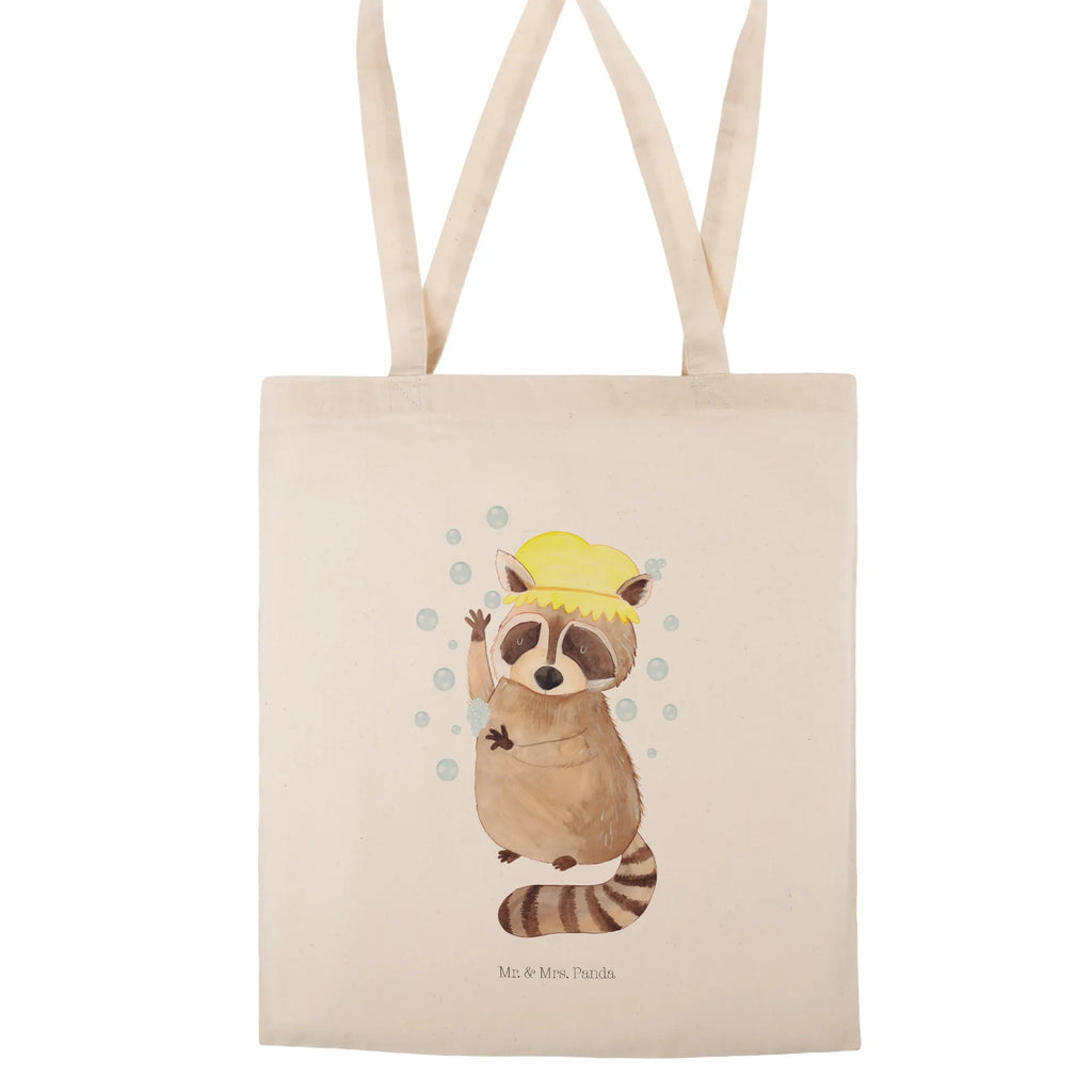 Tragetasche Waschbär Laptoptasche, Stoffbeutel, Shopper, Badetasche, Beutel, Strandtasche, Einkaufstüte, Jutebeutel, Beuteltasche, Stofftasche, Schultertasche, Tasche, Einkaufstasche, Jutetasche, Tragetasche, Umhängetasche, Tiermotive, Gute Laune, lustige Sprüche, Tiere, Tagträumen, Seifenblasen, Waschbär, waschen, Fröhlich, Plan