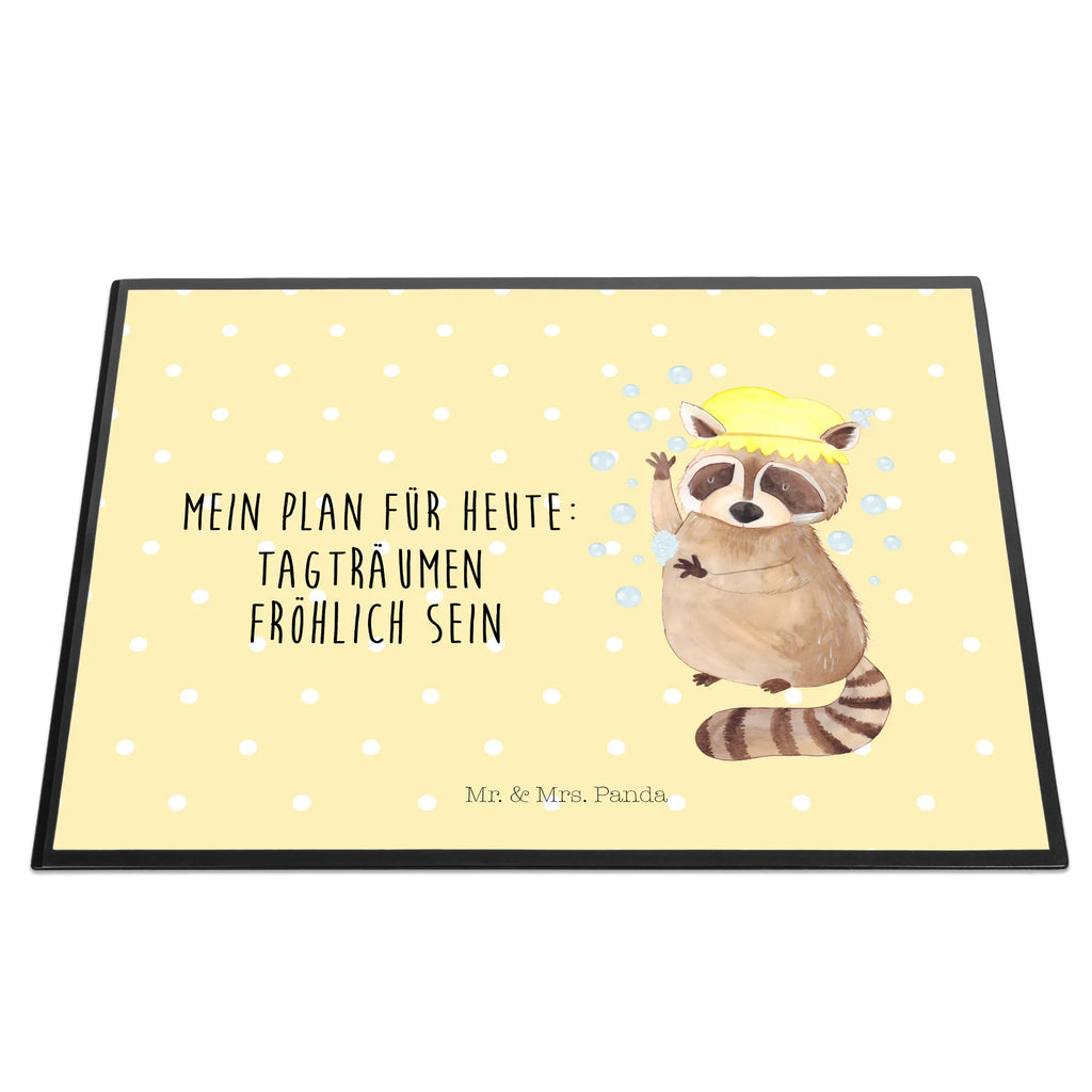 Schreibtischunterlage Waschbär Schreibtisch Unterlagen, Büroartikel, Bürobedarf, Schreibunterlage, Schreibwaren, Schreibtischauflage, Schreibtischunterlage Groß, Tiermotive, Gute Laune, lustige Sprüche, Tiere, Plan, waschen, Waschbär, Fröhlich, Tagträumen, Seifenblasen