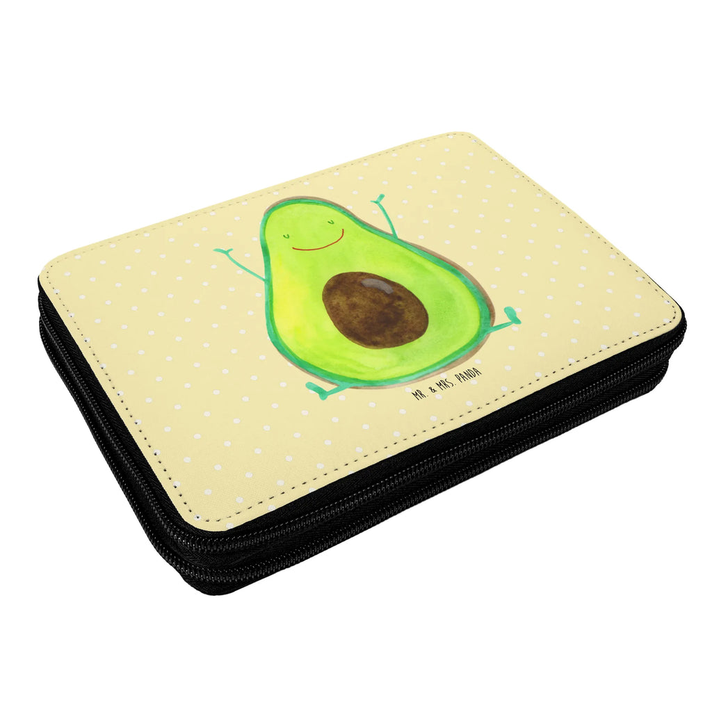 Leather folder avocado Happy enrolment, motif, pencil bag, pen roll, pupil, pencil case, primary school, child, school, gift, avocado, vegetables, chaos, Avocado