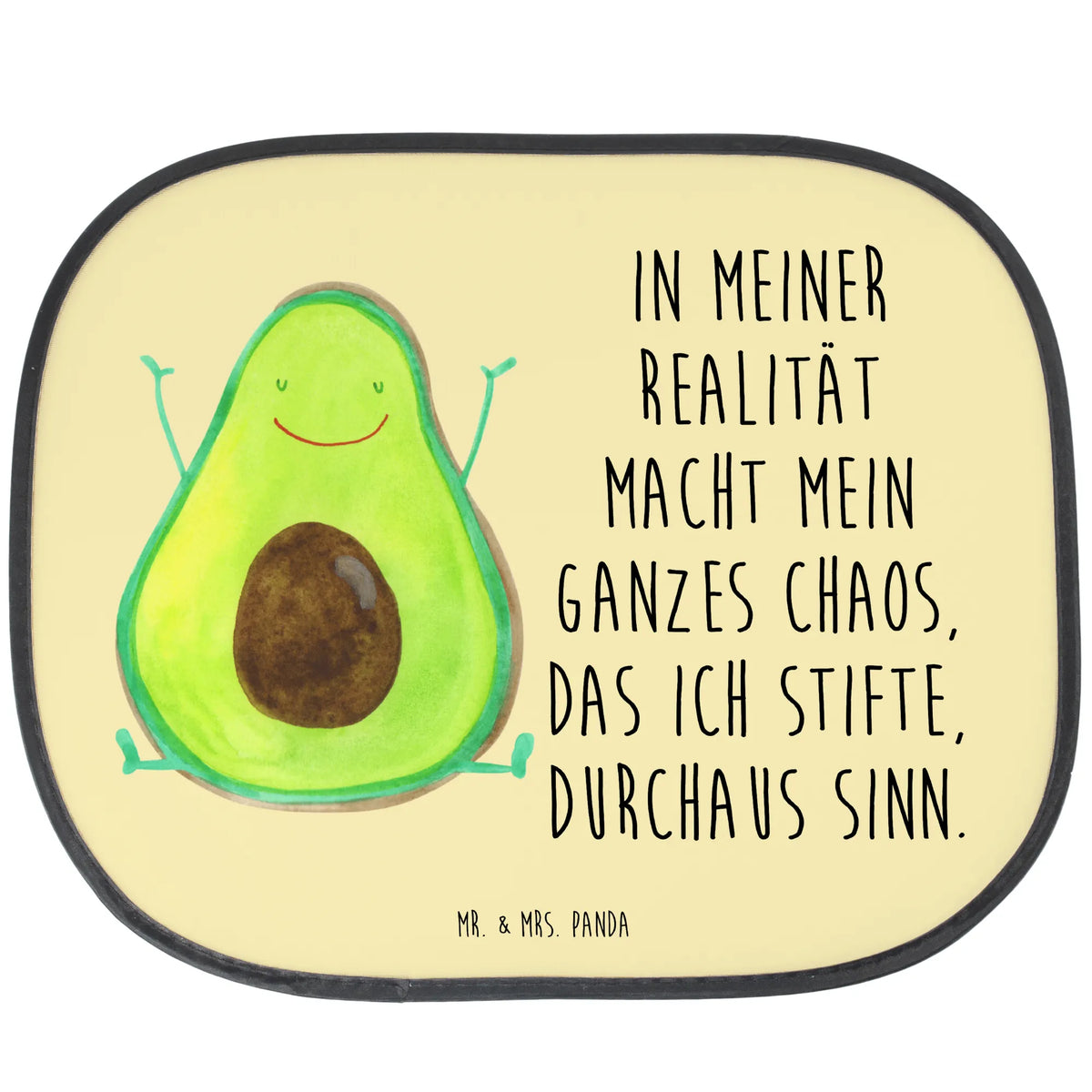 Sonnenschutz Auto Avocado Glücklich