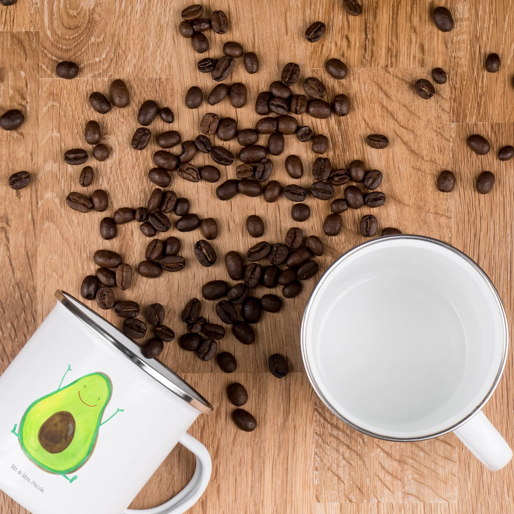 Enamel camping mug avocado Happy Blechtasse, Emaille Becher, Campingbecher, Tasse Emaille, Kaffeetasse, wanderbecher, Reisebecher, Metalltasse, blechbecher, Teetasse, Kaffeebecher, Pott, Tasse, metallbecher, Emaille Tasse, Emailletasse, wandertasse, becher emaille, emaillebecher, reisetasse, Campingtasse, Becher, Trinkbecher, Teebecher, Vegan, Gesund, Avocado, Veggie, Chaos