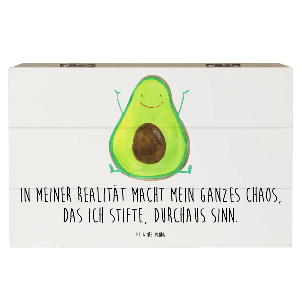 Holzkiste Avocado Glücklich Kiste, Schatulle, Dekokiste, Holzkiste, Truhe, Geschenkdose, Aufbewahrungsbox, Geschenkbox, Schatzkiste, Erinnerungskiste, XXL, Erinnerungsbox, Avocado, Veggie, Vegan, Gesund, Chaos