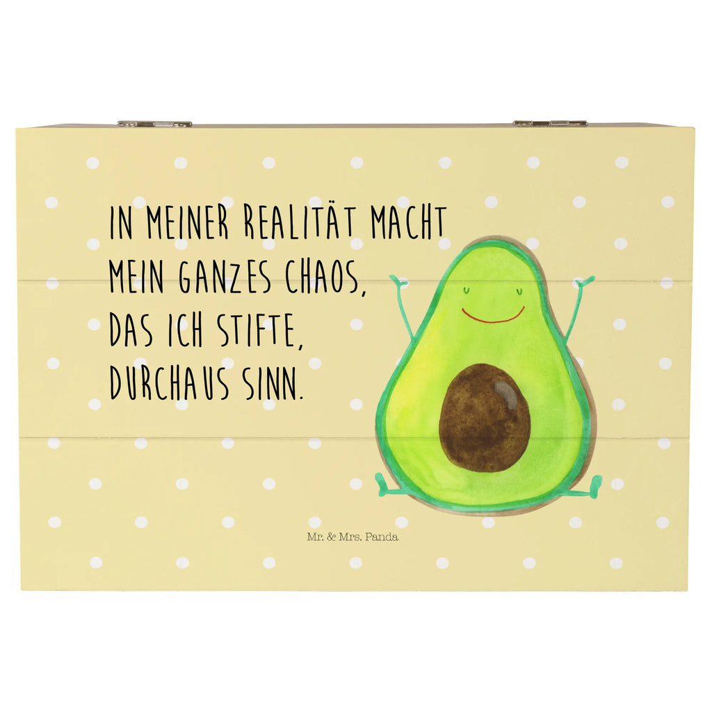 Holzkiste Avocado Glücklich Kiste, Schatulle, Dekokiste, Holzkiste, Truhe, Geschenkdose, Aufbewahrungsbox, Geschenkbox, Schatzkiste, Erinnerungskiste, XXL, Erinnerungsbox, Avocado, Veggie, Vegan, Gesund, Chaos
