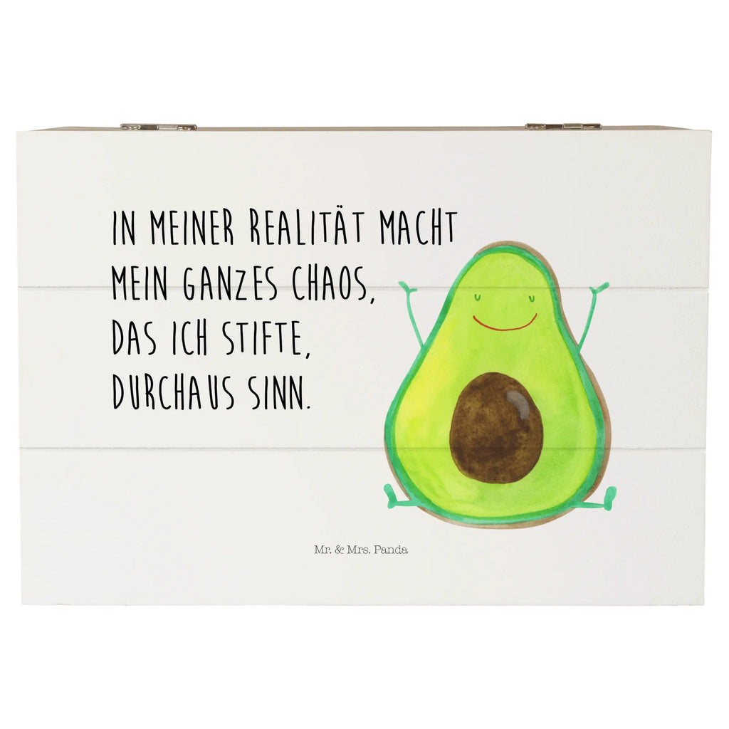 Holzkiste Avocado Glücklich Kiste, Schatulle, Dekokiste, Holzkiste, Truhe, Geschenkdose, Aufbewahrungsbox, Geschenkbox, Schatzkiste, Erinnerungskiste, XXL, Erinnerungsbox, Avocado, Veggie, Vegan, Gesund, Chaos