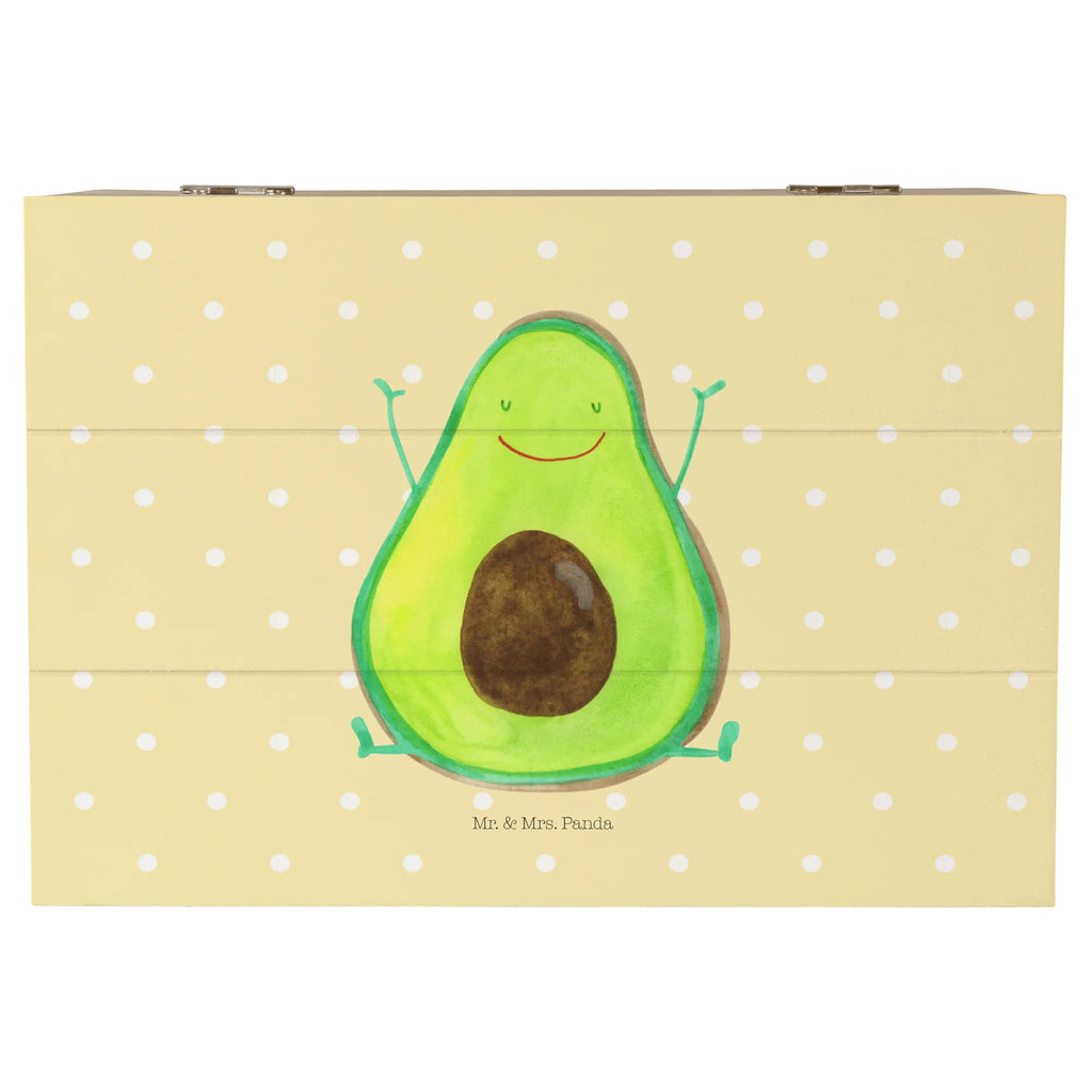 Holzkiste Avocado Glücklich Kiste, Schatulle, Dekokiste, Holzkiste, Truhe, Geschenkdose, Aufbewahrungsbox, Geschenkbox, Schatzkiste, Erinnerungskiste, XXL, Erinnerungsbox, Avocado, Veggie, Vegan, Gesund, Chaos