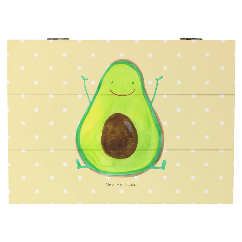 Holzkiste Avocado Glücklich Kiste, Schatulle, Dekokiste, Holzkiste, Truhe, Geschenkdose, Aufbewahrungsbox, Geschenkbox, Schatzkiste, Erinnerungskiste, XXL, Erinnerungsbox, Avocado, Veggie, Vegan, Gesund, Chaos