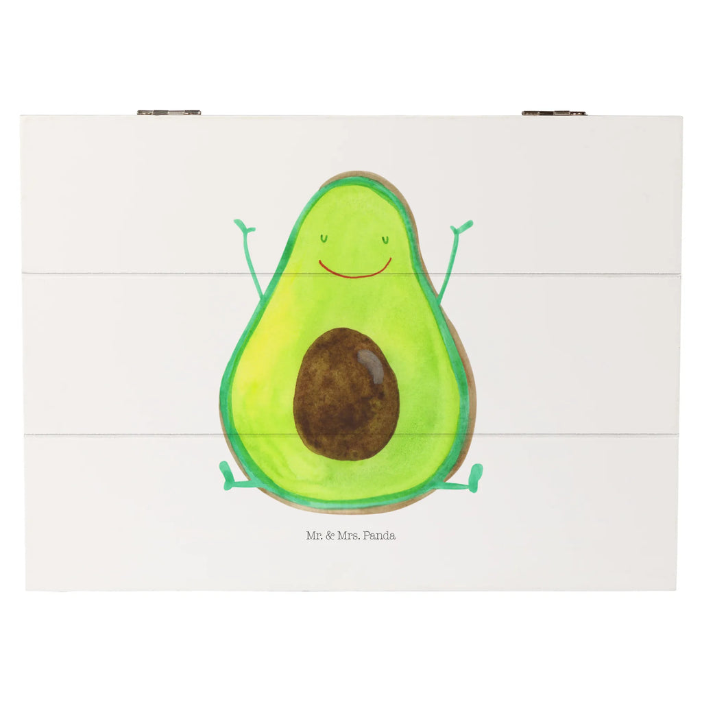 Holzkiste Avocado Glücklich Kiste, Schatulle, Dekokiste, Holzkiste, Truhe, Geschenkdose, Aufbewahrungsbox, Geschenkbox, Schatzkiste, Erinnerungskiste, XXL, Erinnerungsbox, Avocado, Veggie, Vegan, Gesund, Chaos