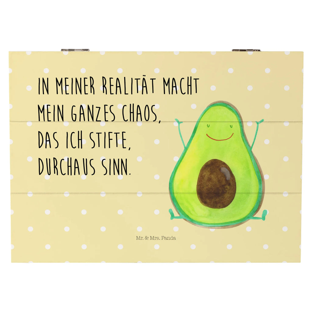 Holzkiste Avocado Glücklich Kiste, Schatulle, Dekokiste, Holzkiste, Truhe, Geschenkdose, Aufbewahrungsbox, Geschenkbox, Schatzkiste, Erinnerungskiste, XXL, Erinnerungsbox, Avocado, Veggie, Vegan, Gesund, Chaos