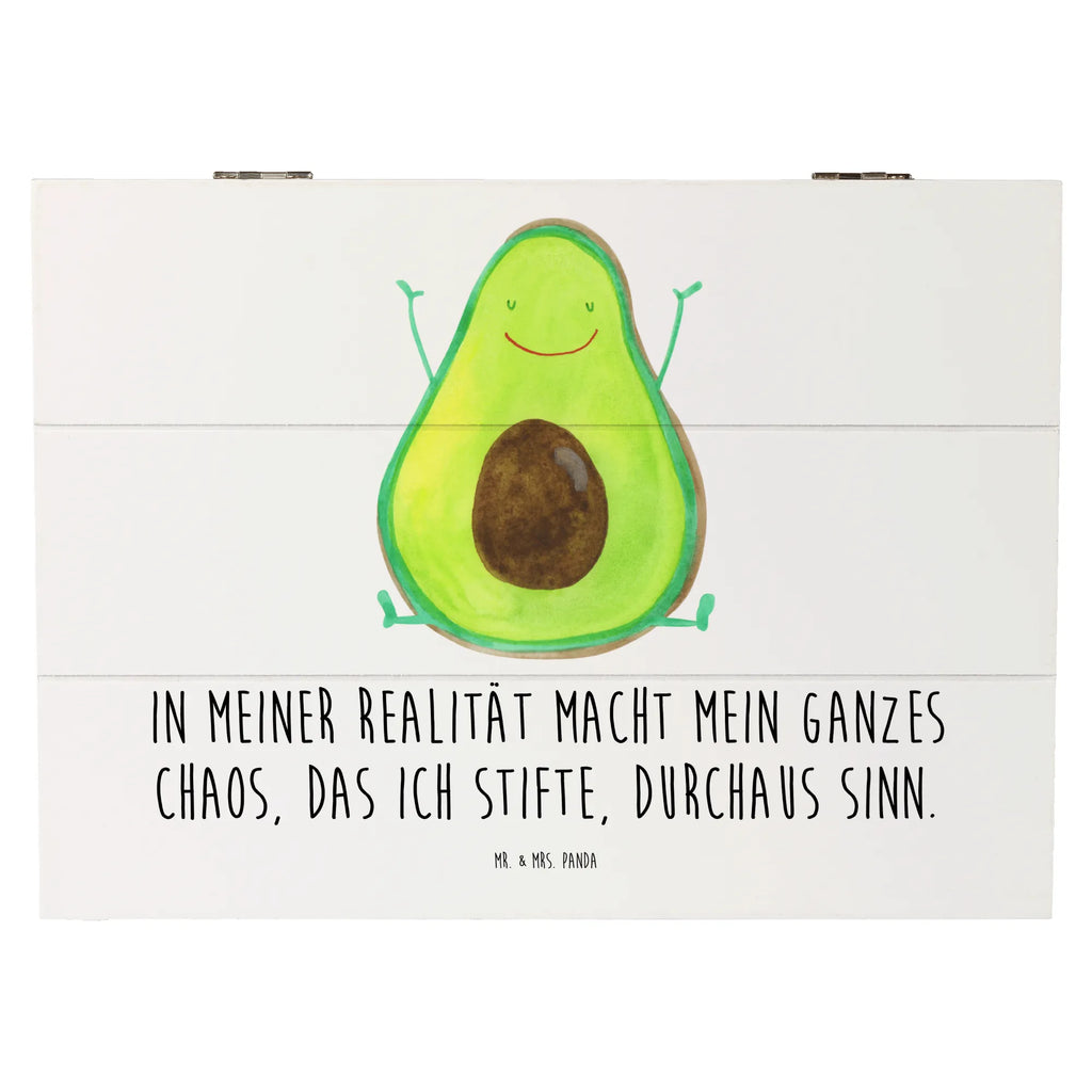 Holzkiste Avocado Glücklich Kiste, Schatulle, Dekokiste, Holzkiste, Truhe, Geschenkdose, Aufbewahrungsbox, Geschenkbox, Schatzkiste, Erinnerungskiste, XXL, Erinnerungsbox, Avocado, Veggie, Vegan, Gesund, Chaos