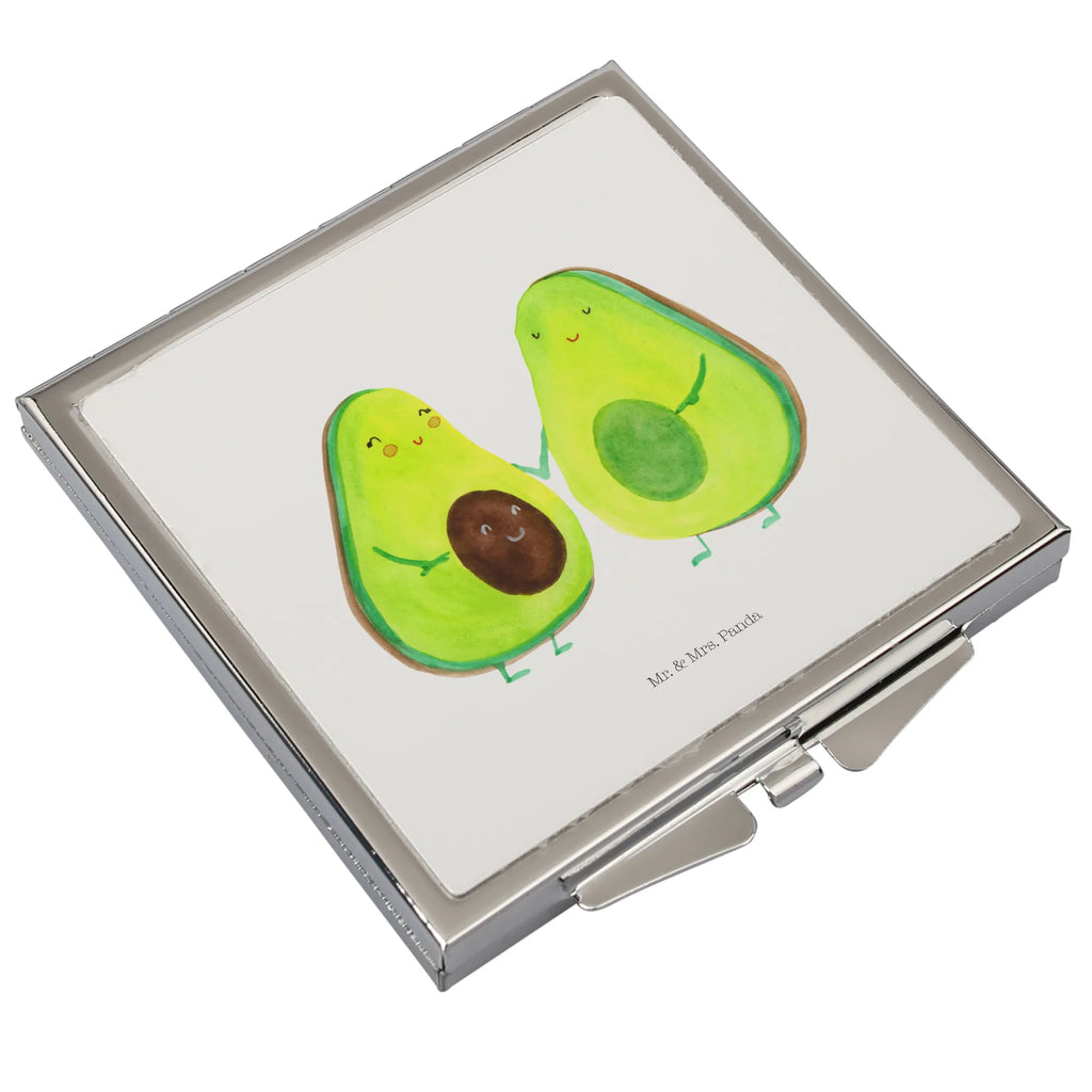 Handbag mirror avocado pair square, make-up mirror, silver, handbag, make up, mirror, avocado, vegetables, love, baby shower, baby party, children, wedding, birth, family, pregnancy, avocados, avocuddle
