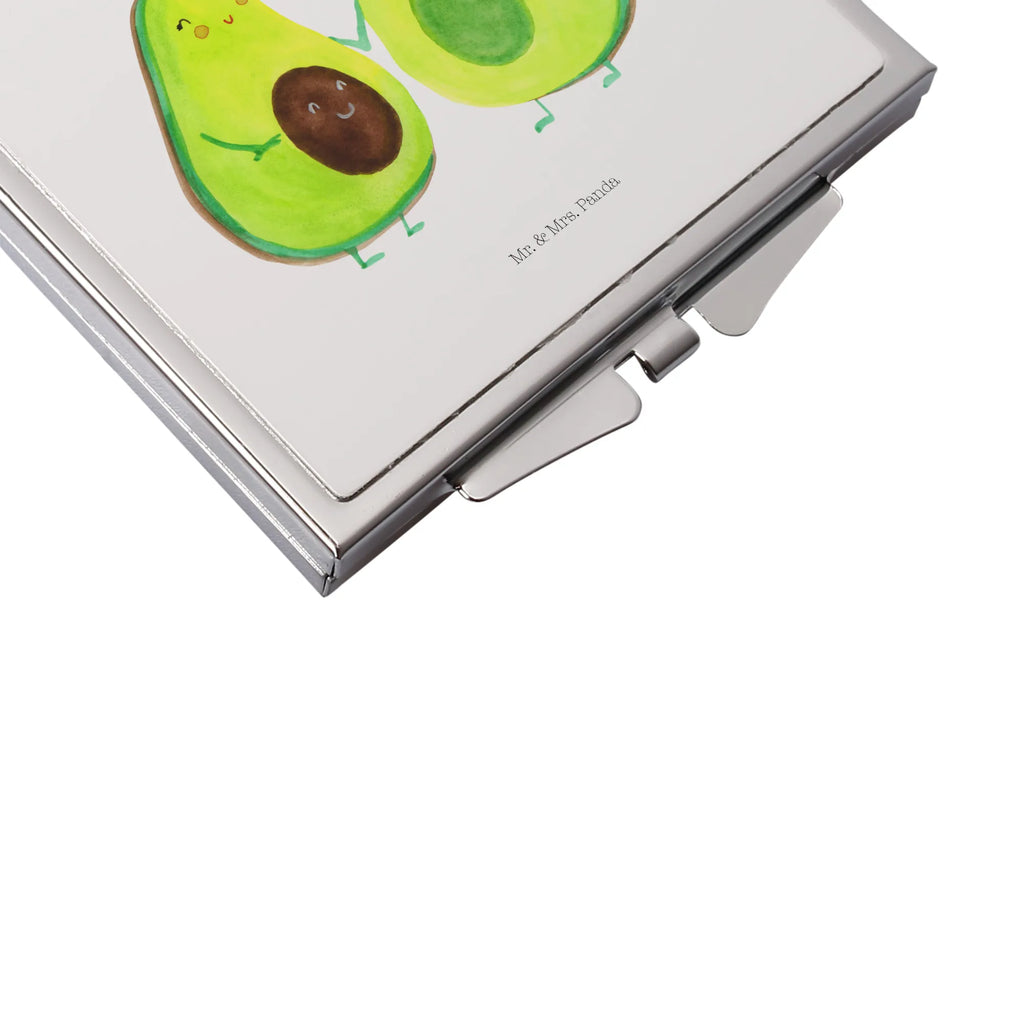 Handbag mirror avocado pair square, make-up mirror, silver, handbag, make up, mirror, avocado, vegetables, love, baby shower, baby party, children, wedding, birth, family, pregnancy, avocados, avocuddle