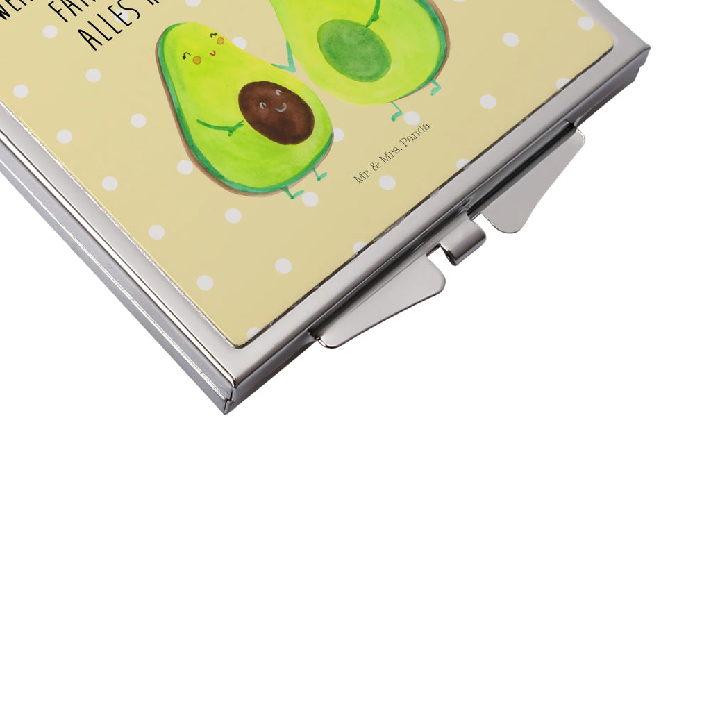 Handbag mirror avocado pair square, make-up mirror, silver, handbag, make up, mirror, avocado, vegetables, love, baby shower, baby party, children, wedding, birth, family, pregnancy, avocados, avocuddle
