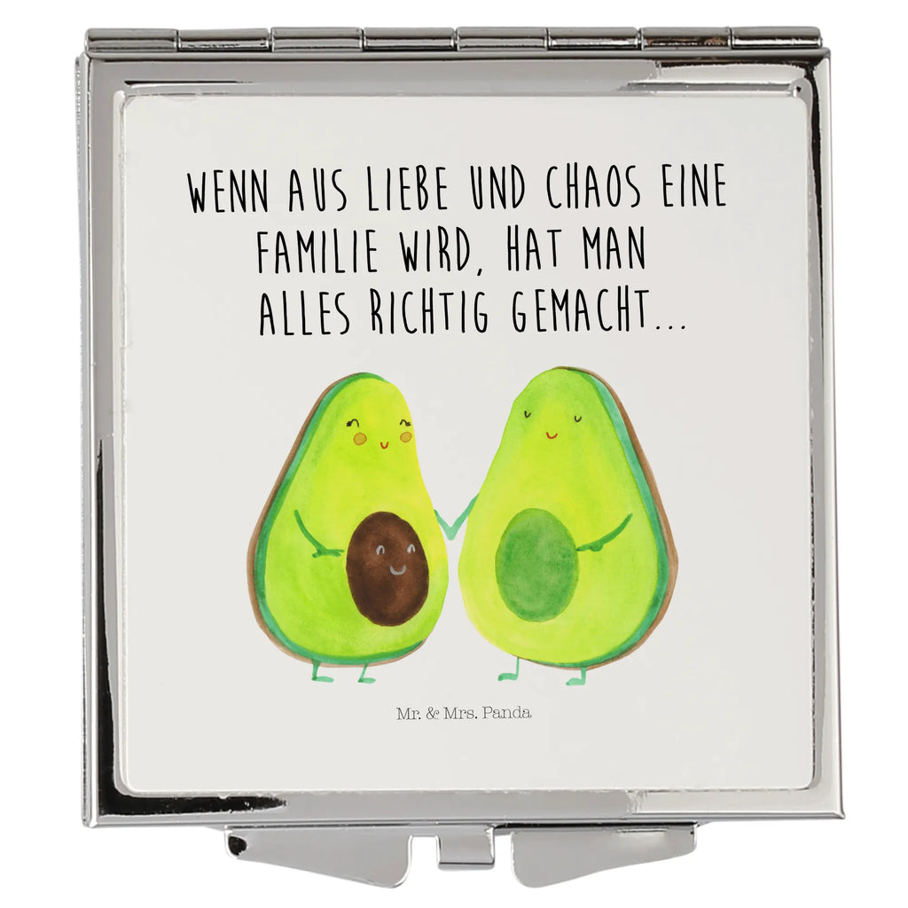 Handbag mirror avocado pair square, make-up mirror, silver, handbag, make up, mirror, avocado, vegetables, love, baby shower, baby party, children, wedding, birth, family, pregnancy, avocados, avocuddle