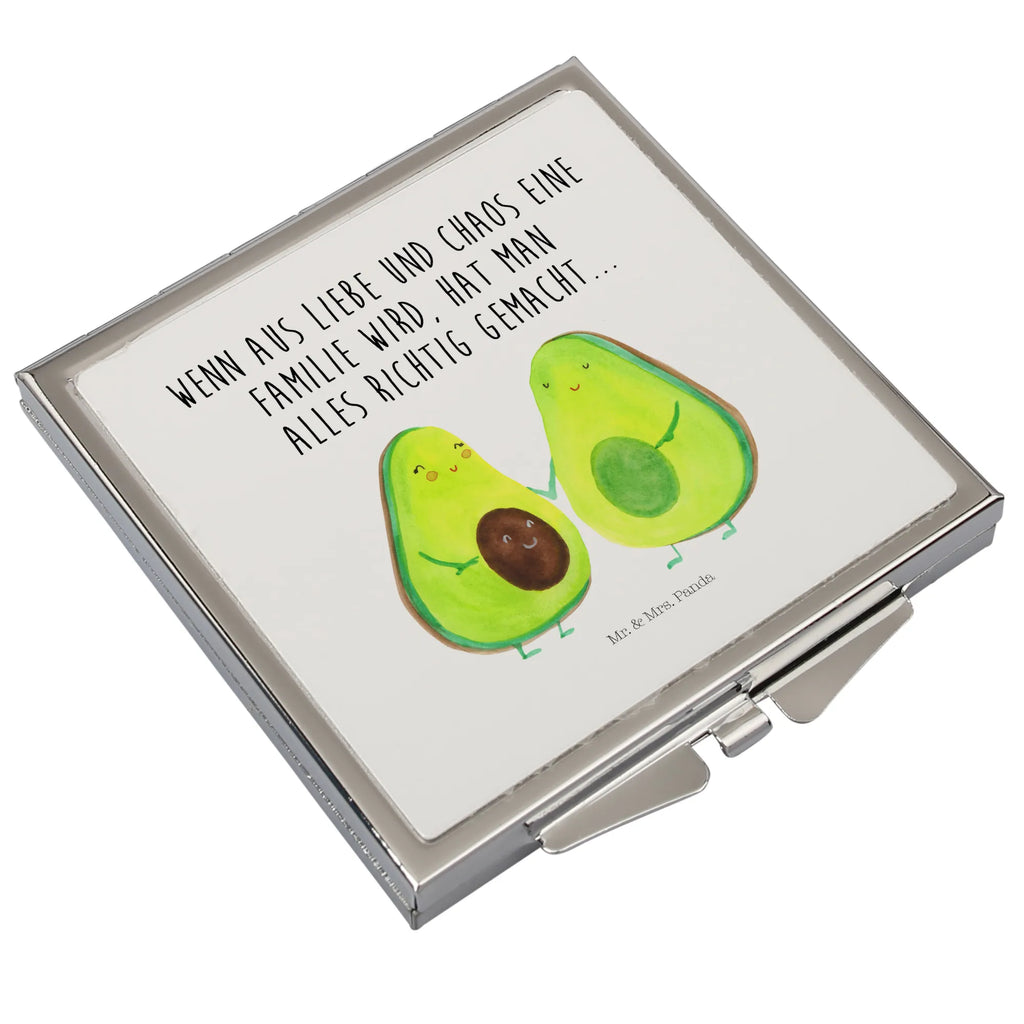 Handbag mirror avocado pair square, make-up mirror, silver, handbag, make up, mirror, avocado, vegetables, love, baby shower, baby party, children, wedding, birth, family, pregnancy, avocados, avocuddle