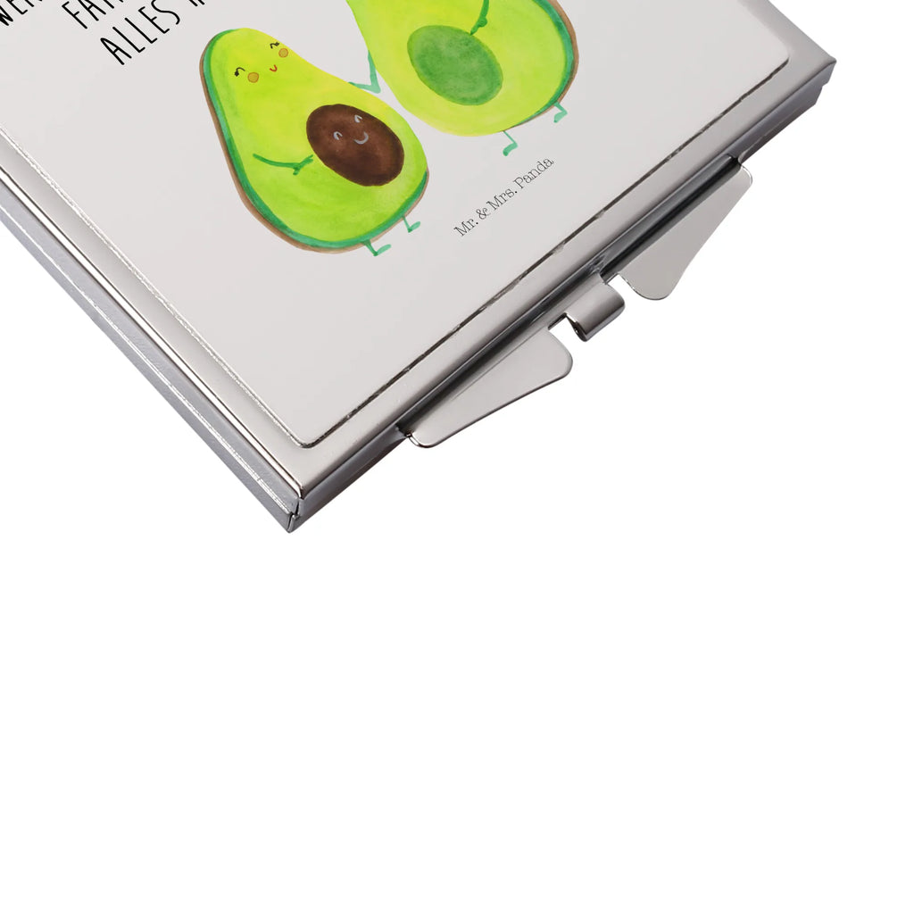 Handbag mirror avocado pair square, make-up mirror, silver, handbag, make up, mirror, avocado, vegetables, love, baby shower, baby party, children, wedding, birth, family, pregnancy, avocados, avocuddle