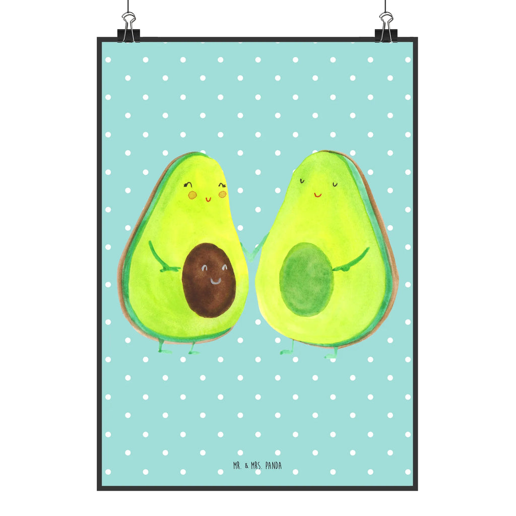 Plakat Awokado para Wandposter, Wanddekoration, Wanddeko Bild, Mr. & Mrs. Panda Poster, Handgemaltes Poster, Designposter, Raumdekoration, Wanddeko, Kinderposter, Poster, Küchenposter, Kunstdruck, Bild, Posterdruck, Avocado, Veggie, Vegan, Gesund, Babyshower, Babyparty, Avocuddle, Familie, Kinder, Hochzeit, Schwangerschaft, Avocados, Liebe, Geburt