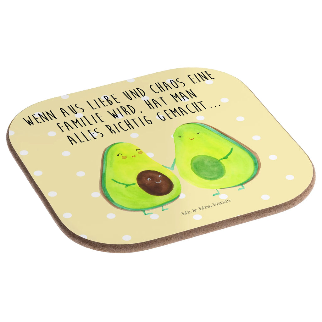 Square coaster avocado pair Coasters, party, gift, breakfast, gifts, presents, glass coasters, avocado, vegetables, love, baby party, wedding, family, baby shower, birth, pregnancy, avocados, children, avocuddle