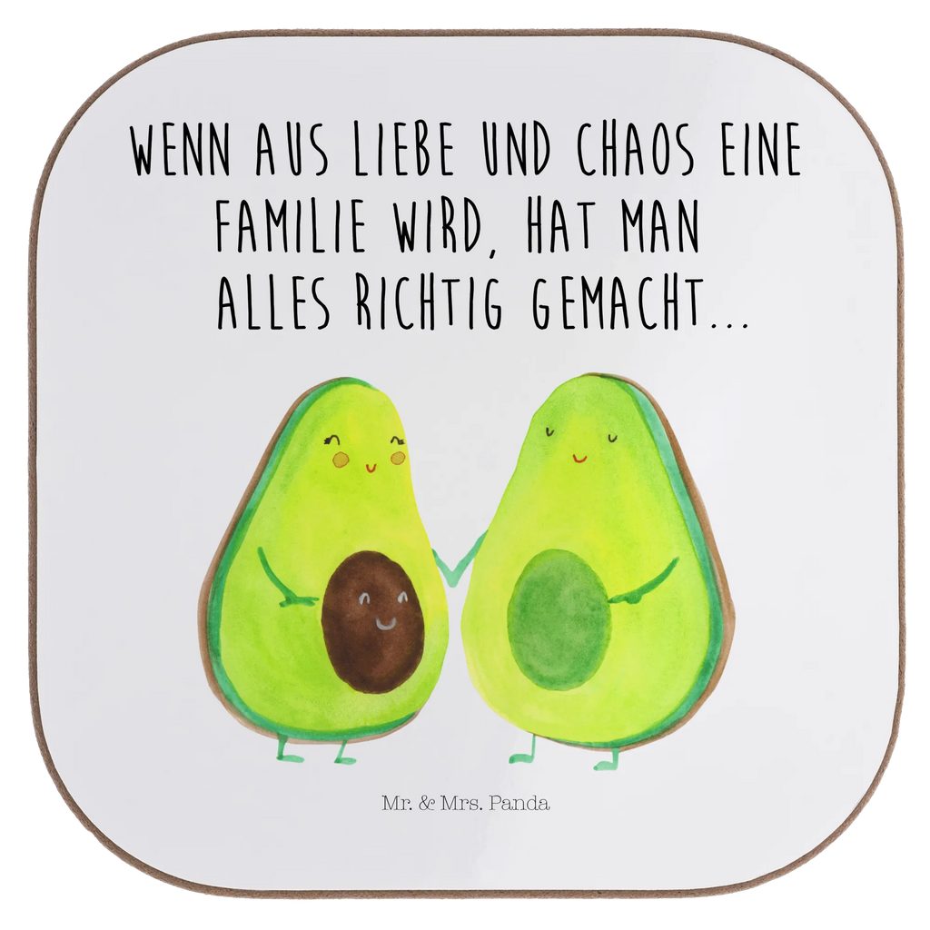 Square coaster avocado pair Coasters, party, gift, breakfast, gifts, presents, glass coasters, avocado, vegetables, love, baby party, wedding, family, baby shower, birth, pregnancy, avocados, children, avocuddle
