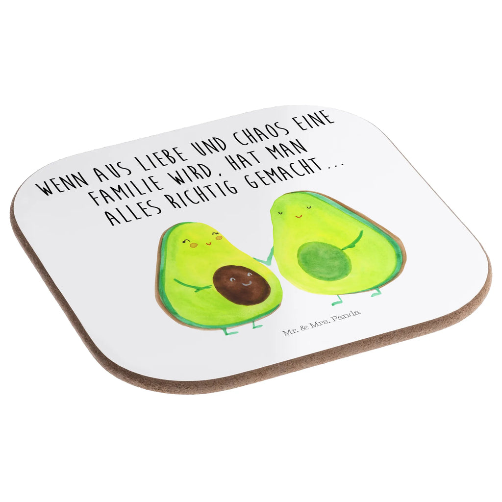 Square coaster avocado pair Coasters, party, gift, breakfast, gifts, presents, glass coasters, avocado, vegetables, love, baby party, wedding, family, baby shower, birth, pregnancy, avocados, children, avocuddle