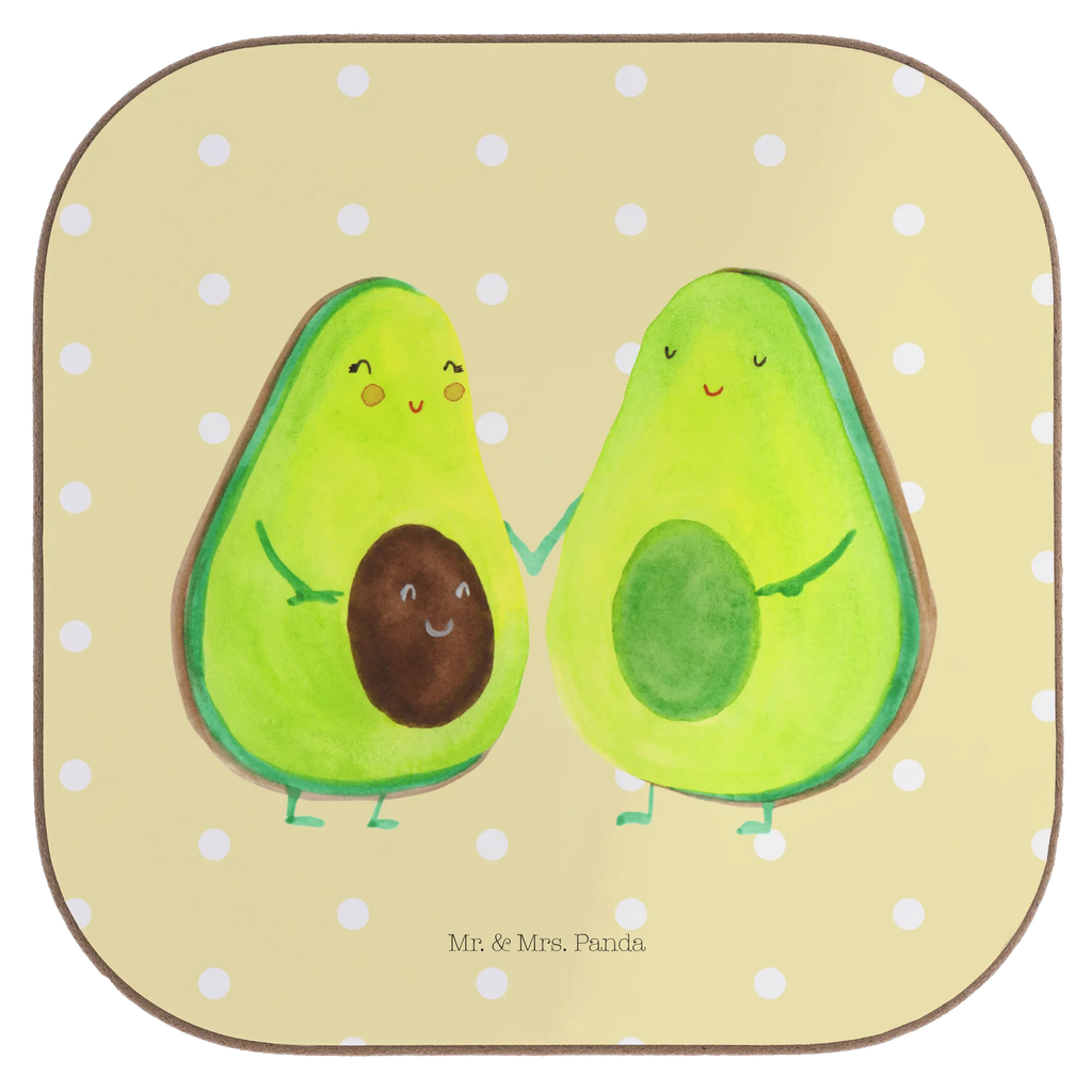 Square coaster avocado pair Coasters, party, gift, breakfast, gifts, presents, glass coasters, avocado, vegetables, love, baby party, wedding, family, baby shower, birth, pregnancy, avocados, children, avocuddle
