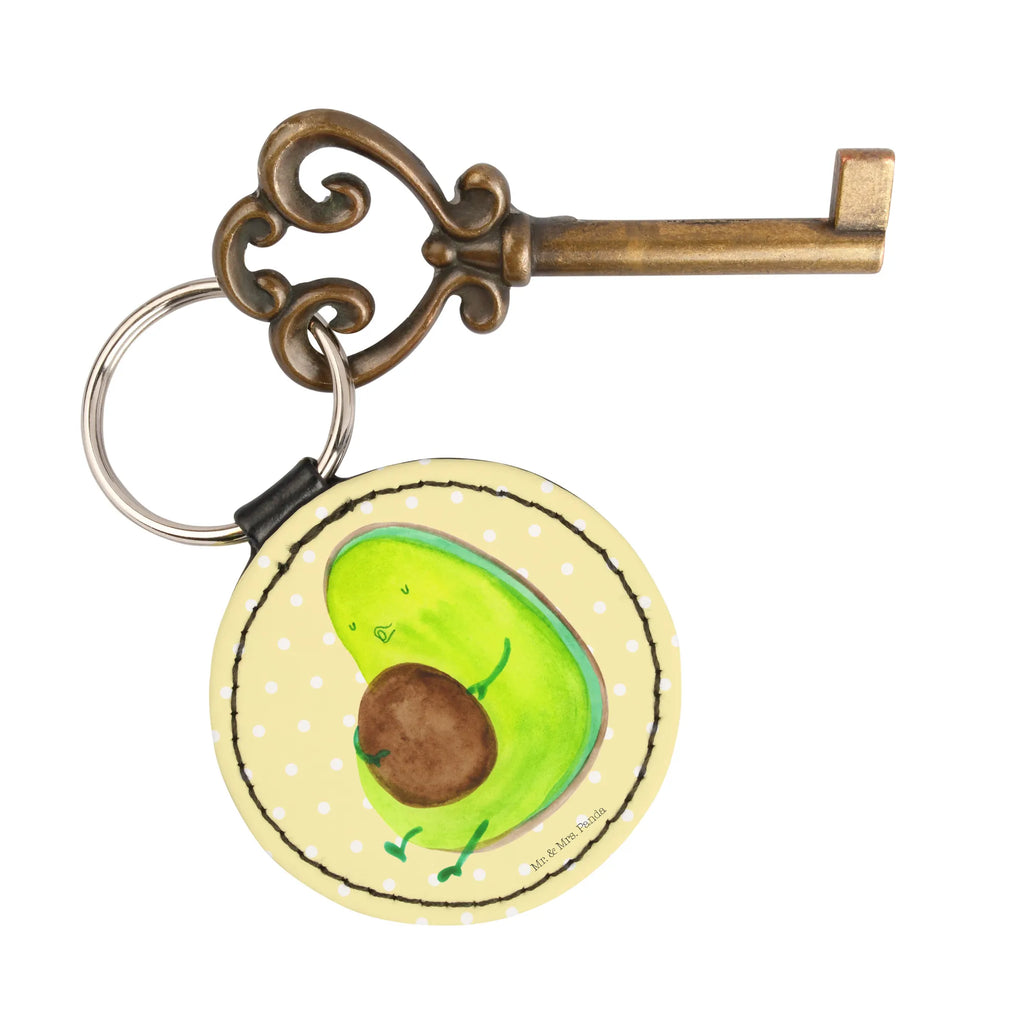 Round key ring avocado Pipes pendant, bag pendant, key ring, lucky charm, keychain, avocado, vegetables, losing weight, chubby, nutrition, diet, Avocado, being fat