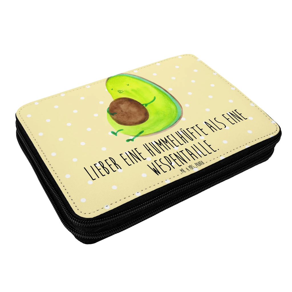 Leather folder avocado Pipes pencil case, school, gift, primary school, pupil, pencil bag, child, motif, pen roll, enrolment, avocado, vegetables, diet, Avocado, being fat, nutrition, chubby, losing weight