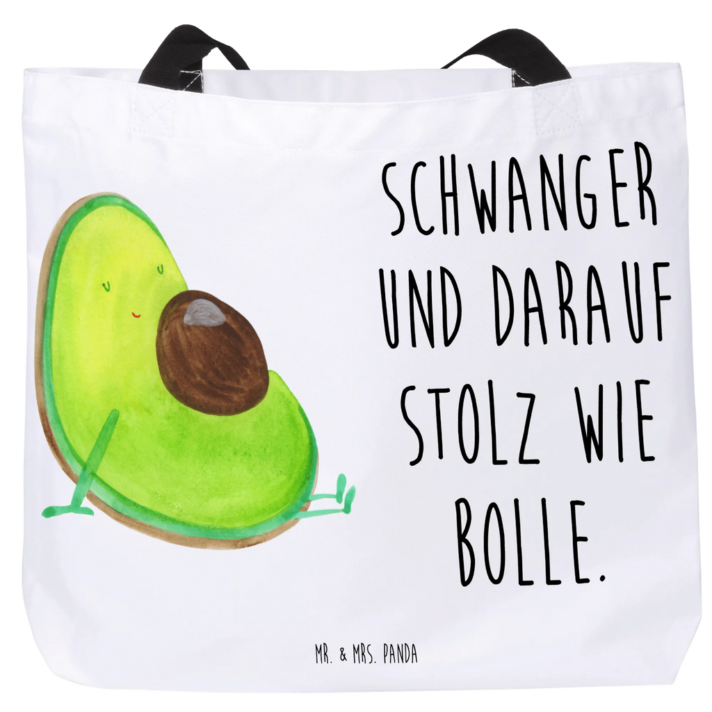 Shopper avocado pregnancy shopping bag, shopper, beach bag, woman, carrier bag, XXL, large, bag, handle bag, avocado, vegetables, pregnancy, baby shower, pregnant, Avocado