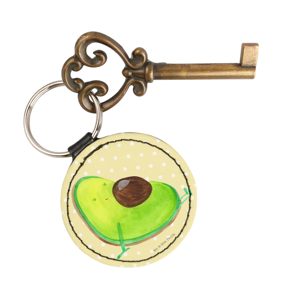Round key ring avocado pregnancy keychain, key ring, bag pendant, lucky charm, pendant, avocado, vegetables, pregnancy, Avocado, baby shower, pregnant