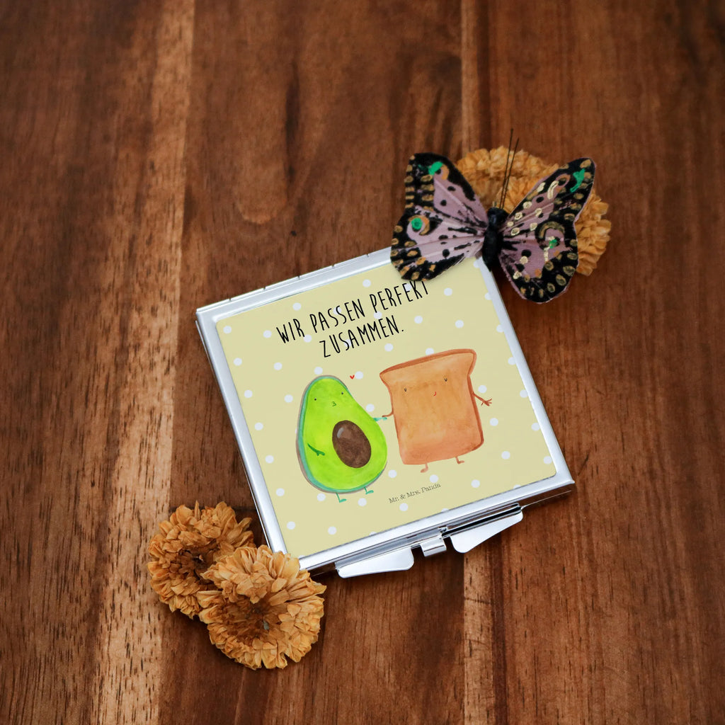 Handbag mirror avocado toast handbag, make up, silver, mirror, square, make-up mirror, avocado, vegetables, Friend, Lovers, Couple, Toast bread, Engagement party, Anniversary gift, Wedding, Anniversary, Engagement, Wedding gift, Avocado, Toast, Girlfriend