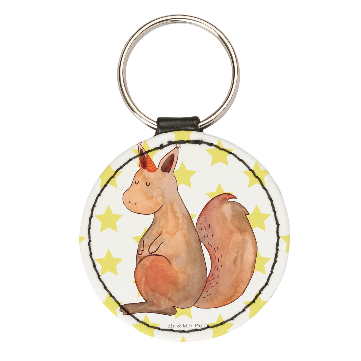 Round key ring unicorn Believe key ring, pendant, lucky charm, bag pendant, keychain, unicorn, unicorns, squirrel