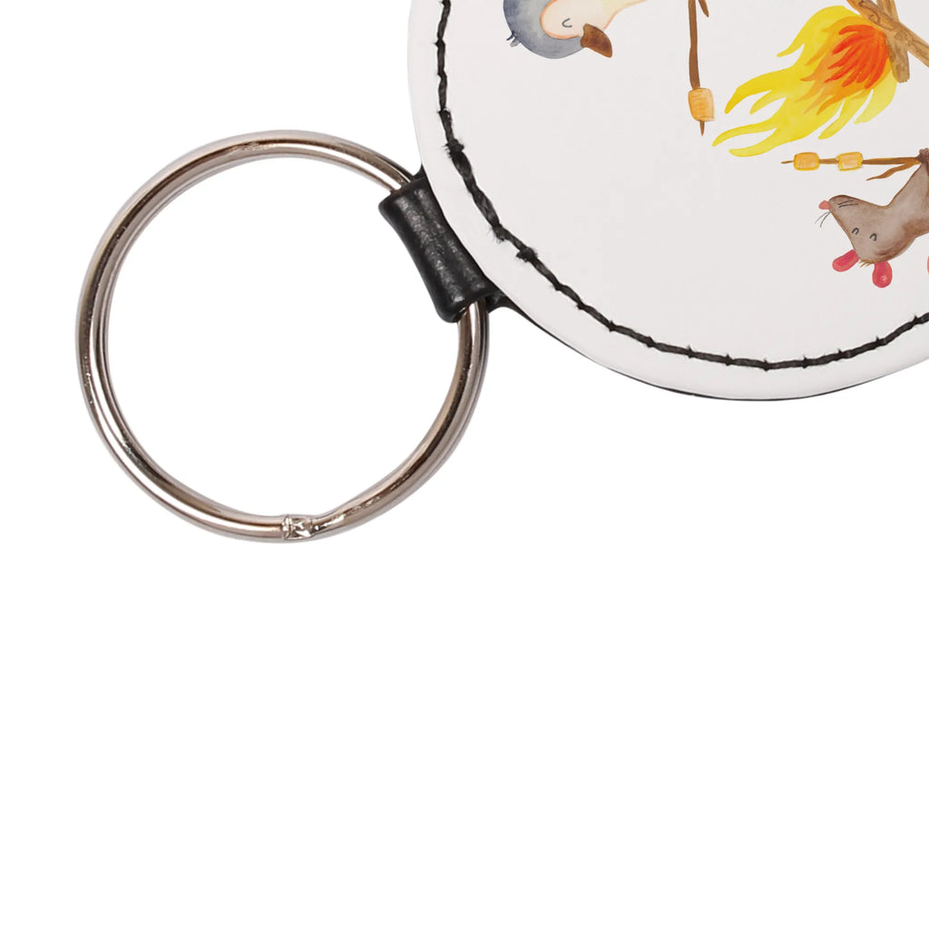 Okrągły brelok pingwin ognisko Taschenanhänger, mini schlüsselanhänger, Schlüsselanhänger, schlüsselbund anhänger, Schlüsselaccessoire, Pinguin, Job, Leben, Büroalltag, Motivation, Lebensmotivation, Liebe, Büro, Lagerfeuer, Maus, Grillen, Pinguine, Arbeit, Feuer, Neustart, Marshmallows, Lebensspruch
