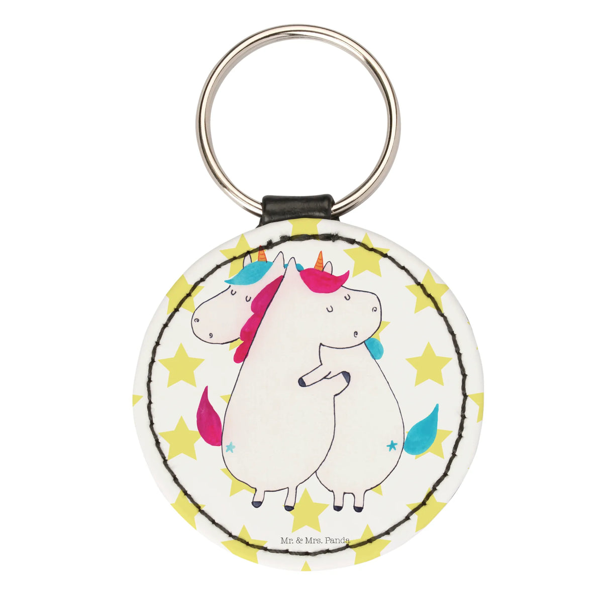 Round key ring unicorns Embrace Siblings, Girlfriends, Sisters