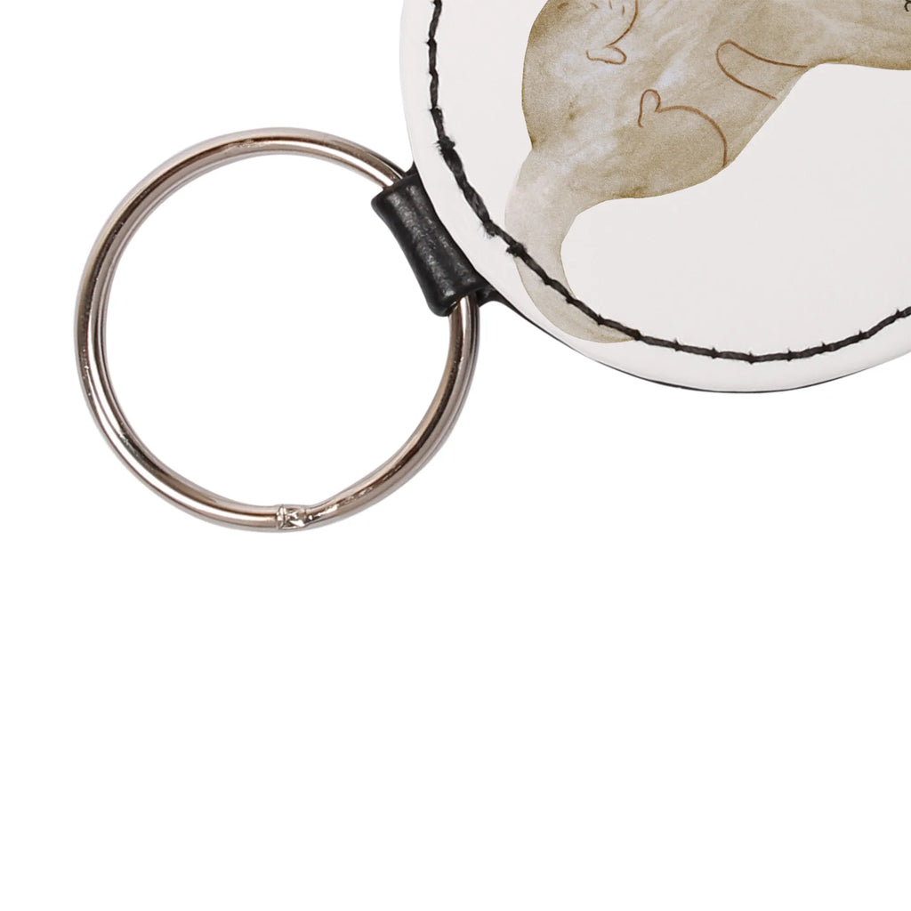 Rund Schlüsselanhänger Otter Kopfüber mini schlüsselanhänger, Schlüsselaccessoire, Schlüsselanhänger, schlüsselbund anhänger, Taschenanhänger, Otter, Fischotter, Seeotter, Otter Seeotter See Otter