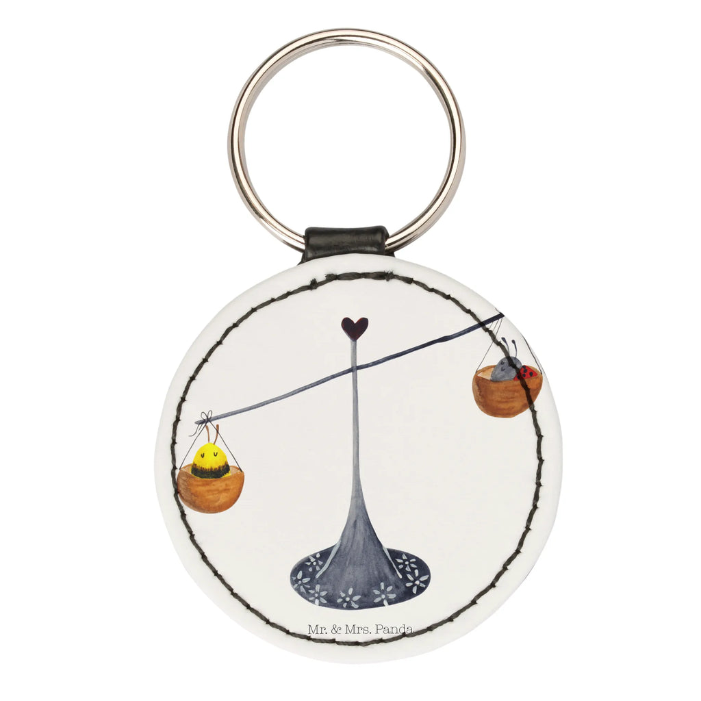 Round key ring Star sign Scale lucky charm, bag pendant, key ring, pendant, keychain, constellations, birthdays, astrology, zodiac, date of birth, month of birth, Libra zodiac sign, birthday October, gift September, balance, ladybird, Libra, birthday September, bee, Libra gift, gift October, bumble bee