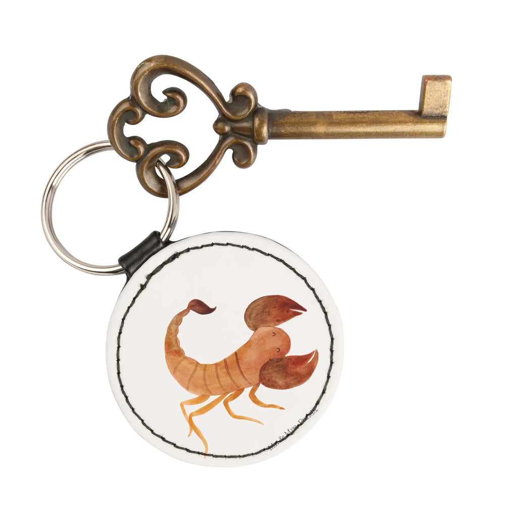 Round key ring Star sign Scorpio key ring, pendant, keychain, lucky charm, bag pendant, constellations, birthdays, astrology, zodiac, date of birth, month of birth, scorpions, scorpion star sign, scorpion gift, gift november, birthday november, birthday october, gift october